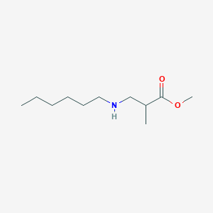 molecular formula C11H23NO2 B6340259 Methyl 3-(hexylamino)-2-methylpropanoate CAS No. 40870-90-4