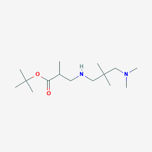 molecular formula C15H32N2O2 B6340262 tert-Butyl 3-{[3-(dimethylamino)-2,2-dimethylpropyl]amino}-2-methylpropanoate CAS No. 1221342-00-2