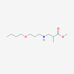 molecular formula C12H25NO3 B6340273 Methyl 3-[(3-butoxypropyl)amino]-2-methylpropanoate CAS No. 164026-67-9