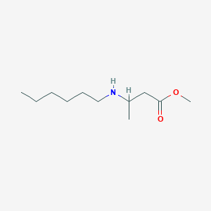 molecular formula C11H23NO2 B6340280 Methyl 3-(hexylamino)butanoate CAS No. 1221341-05-4