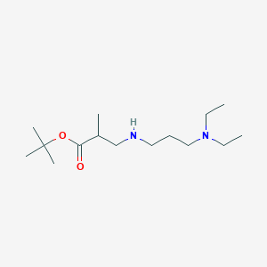 molecular formula C15H32N2O2 B6340281 tert-Butyl 3-{[3-(diethylamino)propyl]amino}-2-methylpropanoate CAS No. 1221342-47-7