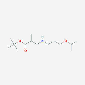 tert-Butyl 2-methyl-3-{[3-(propan-2-yloxy)propyl]amino}propanoate