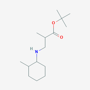 molecular formula C15H29NO2 B6340296 tert-Butyl 2-methyl-3-[(2-methylcyclohexyl)amino]propanoate CAS No. 1221342-34-2