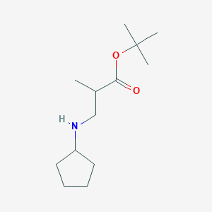 molecular formula C13H25NO2 B6340299 叔丁基3-(环戊基氨基)-2-甲基丙酸酯 CAS No. 1221341-96-3