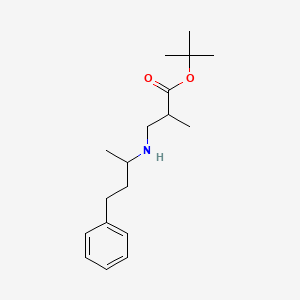 molecular formula C18H29NO2 B6340317 tert-Butyl 2-methyl-3-[(4-phenylbutan-2-yl)amino]propanoate CAS No. 1221341-92-9