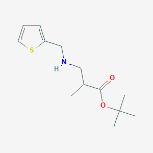 molecular formula C13H21NO2S B6340320 tert-Butyl 2-methyl-3-[(thiophen-2-ylmethyl)amino]propanoate CAS No. 1221341-93-0