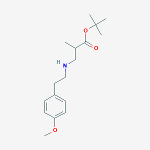 molecular formula C17H27NO3 B6340322 tert-Butyl 3-{[2-(4-methoxyphenyl)ethyl]amino}-2-methylpropanoate CAS No. 1221346-52-6
