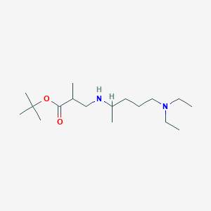 molecular formula C17H36N2O2 B6340326 tert-Butyl 3-{[5-(diethylamino)pentan-2-yl]amino}-2-methylpropanoate CAS No. 1221341-88-3