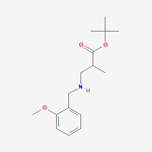 molecular formula C16H25NO3 B6340363 叔丁基3-{[(2-甲氧基苯基)甲基]氨基}-2-甲基丙酸酯 CAS No. 1221341-71-4