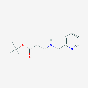 molecular formula C14H22N2O2 B6340367 tert-Butyl 2-methyl-3-[(pyridin-2-ylmethyl)amino]propanoate CAS No. 1221341-44-1