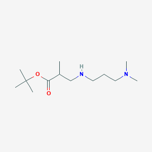 molecular formula C13H28N2O2 B6340375 tert-Butyl 3-{[3-(dimethylamino)propyl]amino}-2-methylpropanoate CAS No. 1221341-65-6