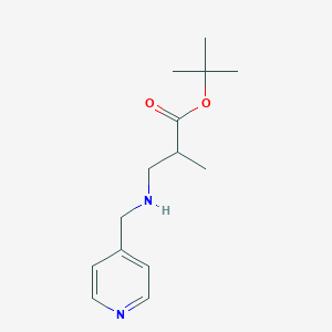 molecular formula C14H22N2O2 B6340385 叔丁基 2-甲基-3-[(吡啶-4-基甲基)氨基]丙酸酯 CAS No. 1221341-40-7