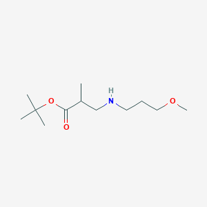 molecular formula C12H25NO3 B6340386 tert-Butyl 3-[(3-methoxypropyl)amino]-2-methylpropanoate CAS No. 1221346-40-2