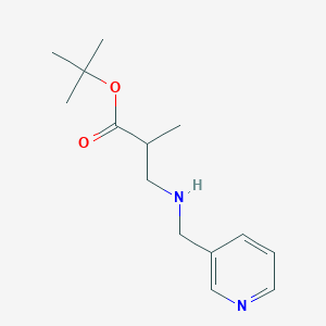 molecular formula C14H22N2O2 B6340394 tert-Butyl 2-methyl-3-[(pyridin-3-ylmethyl)amino]propanoate CAS No. 1221341-68-9