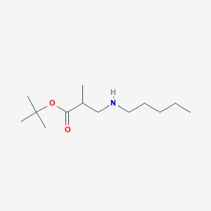 tert-Butyl 2-methyl-3-(pentylamino)propanoate