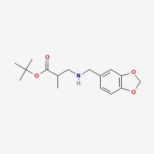 tert-Butyl 3-[(2H-1,3-benzodioxol-5-ylmethyl)amino]-2-methylpropanoate