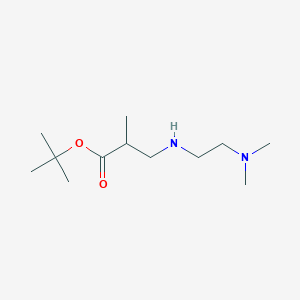 molecular formula C12H26N2O2 B6340413 tert-Butyl 3-{[2-(dimethylamino)ethyl]amino}-2-methylpropanoate CAS No. 1221342-24-0