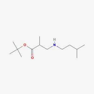 molecular formula C13H27NO2 B6340415 tert-Butyl 2-methyl-3-[(3-methylbutyl)amino]propanoate CAS No. 1221346-46-8