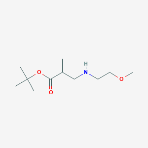 molecular formula C11H23NO3 B6340419 tert-Butyl 3-[(2-methoxyethyl)amino]-2-methylpropanoate CAS No. 1221346-37-7