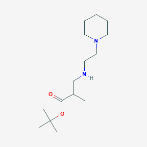 molecular formula C15H30N2O2 B6340421 叔丁基2-甲基-3-{[2-(哌啶-1-基)乙基]氨基}丙酸酯 CAS No. 1221342-79-5