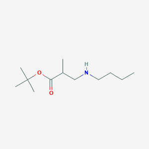 molecular formula C12H25NO2 B6340462 tert-Butyl 3-(butylamino)-2-methylpropanoate CAS No. 1221342-81-9