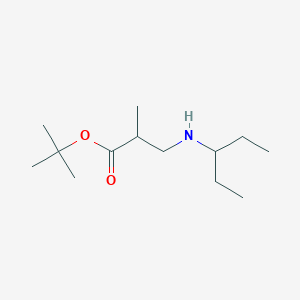 molecular formula C13H27NO2 B6340474 tert-Butyl 2-methyl-3-[(pentan-3-yl)amino]propanoate CAS No. 1221342-45-5