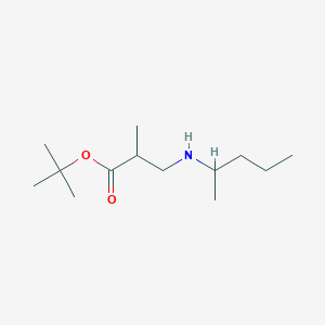 molecular formula C13H27NO2 B6340495 tert-Butyl 2-methyl-3-[(pentan-2-yl)amino]propanoate CAS No. 1221341-78-1