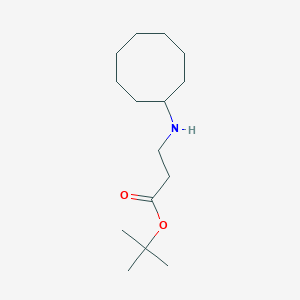 molecular formula C15H29NO2 B6340501 tert-Butyl 3-(cyclooctylamino)propanoate CAS No. 1221346-07-1