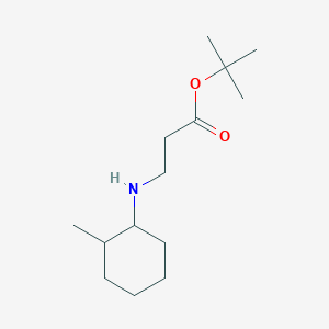 molecular formula C14H27NO2 B6340513 3-[(2-甲基环己基)氨基]丙酸叔丁酯 CAS No. 1221342-43-3