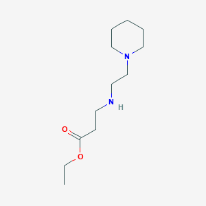 molecular formula C12H24N2O2 B6340520 3-{[2-(哌啶-1-基)乙基]氨基}丙酸乙酯 CAS No. 1221341-34-9