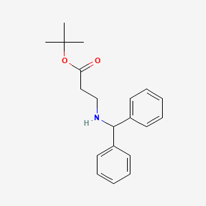 molecular formula C20H25NO2 B6340533 tert-Butyl 3-[(diphenylmethyl)amino]propanoate CAS No. 1221342-19-3
