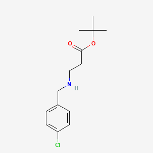 molecular formula C14H20ClNO2 B6340548 tert-Butyl 3-{[(4-chlorophenyl)methyl]amino}propanoate CAS No. 1221341-35-0