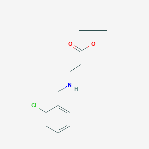 molecular formula C14H20ClNO2 B6340553 tert-Butyl 3-{[(2-chlorophenyl)methyl]amino}propanoate CAS No. 1221342-31-9