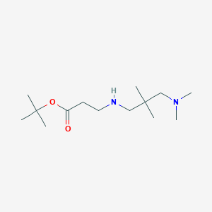 molecular formula C14H30N2O2 B6340560 tert-Butyl 3-{[3-(dimethylamino)-2,2-dimethylpropyl]amino}propanoate CAS No. 1221342-42-2