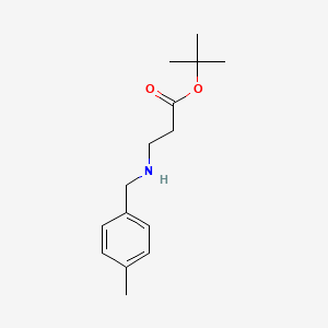 molecular formula C15H23NO2 B6340574 tert-Butyl 3-{[(4-methylphenyl)methyl]amino}propanoate CAS No. 1221342-41-1