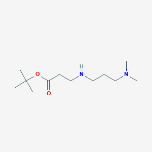 molecular formula C12H26N2O2 B6340577 tert-Butyl 3-{[3-(dimethylamino)propyl]amino}propanoate CAS No. 1221341-31-6