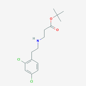 molecular formula C15H21Cl2NO2 B6340590 tert-Butyl 3-{[2-(2,4-dichlorophenyl)ethyl]amino}propanoate CAS No. 1221342-80-8