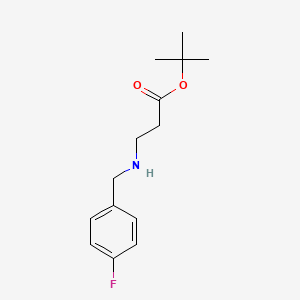 molecular formula C14H20FNO2 B6340602 tert-Butyl 3-{[(4-fluorophenyl)methyl]amino}propanoate CAS No. 1221346-08-2