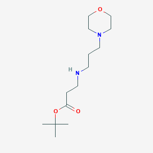 molecular formula C14H28N2O3 B6340617 叔丁基3-{[3-(吗啉-4-基)丙基]氨基}丙酸酯 CAS No. 1221341-63-4