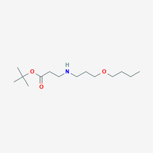 molecular formula C14H29NO3 B6340626 tert-Butyl 3-[(3-butoxypropyl)amino]propanoate CAS No. 1221342-29-5