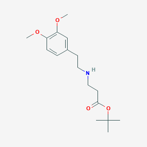 molecular formula C17H27NO4 B6340629 tert-Butyl 3-{[2-(3,4-dimethoxyphenyl)ethyl]amino}propanoate CAS No. 1221342-14-8