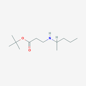 molecular formula C12H25NO2 B6340635 tert-Butyl 3-[(pentan-2-yl)amino]propanoate CAS No. 1221341-27-0