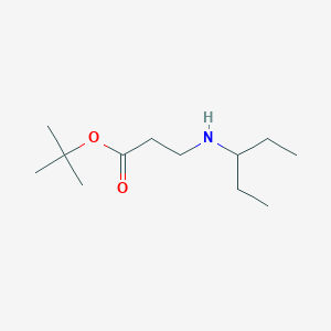 molecular formula C12H25NO2 B6340643 tert-Butyl 3-[(pentan-3-yl)amino]propanoate CAS No. 1221341-30-5