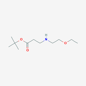 molecular formula C11H23NO3 B6340656 tert-Butyl 3-[(2-ethoxyethyl)amino]propanoate CAS No. 66116-25-4