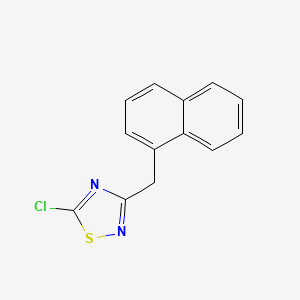 molecular formula C13H9ClN2S B6340678 5-Chloro-3-(naphthalen-1-ylmethyl)-1,2,4-thiadiazole CAS No. 1221342-78-4