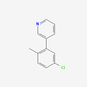 molecular formula C12H10ClN B6340702 3-(5-Chloro-2-methylphenyl)pyridine CAS No. 1214382-83-8