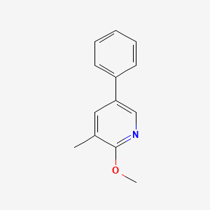 molecular formula C13H13NO B6340714 2-Methoxy-3-methyl-5-phenylpyridine CAS No. 17603-91-7