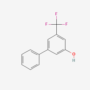 molecular formula C13H9F3O B6340724 5-Phenyl-3-trifluoromethylphenol, 95% CAS No. 1214380-76-3