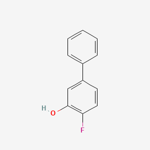 molecular formula C12H9FO B6340736 2-Fluoro-5-phenylphenol, 95% CAS No. 1214328-95-6