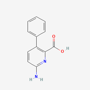 molecular formula C12H10N2O2 B6340756 6-Amino-3-phenylpicolinic acid, 95% CAS No. 1214352-66-5